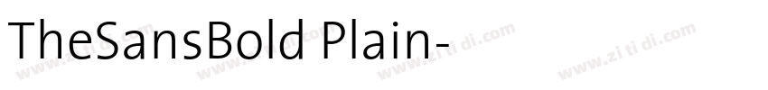 TheSansBold Plain字体转换